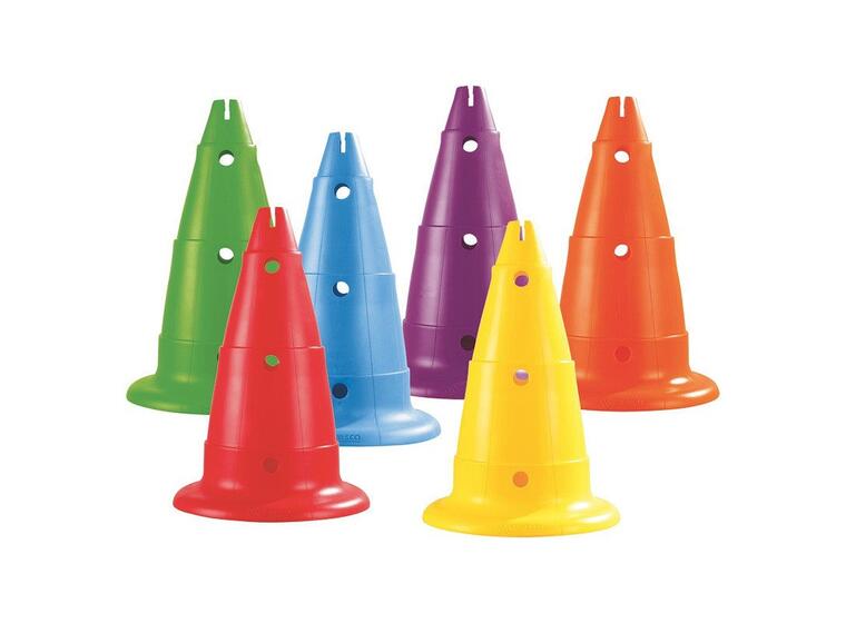 MAXI PACK PERFORATED CONES H: 50 cm MULTICOLOURED 